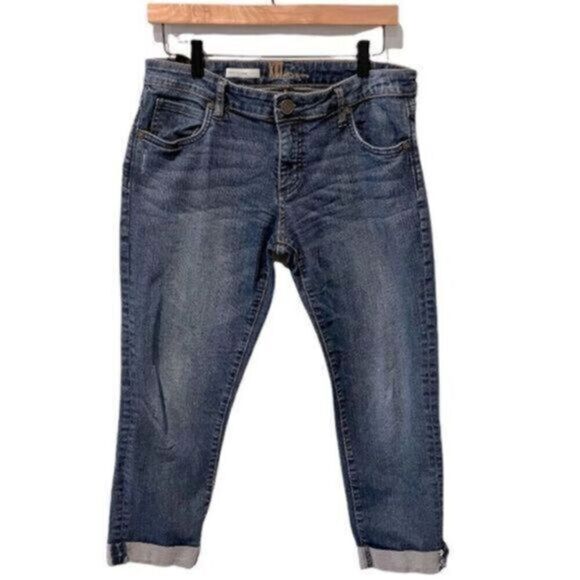 Kut from the Kloth Cropped Kate Boyfriend Jeans Size 6 - Picture 1 of 7